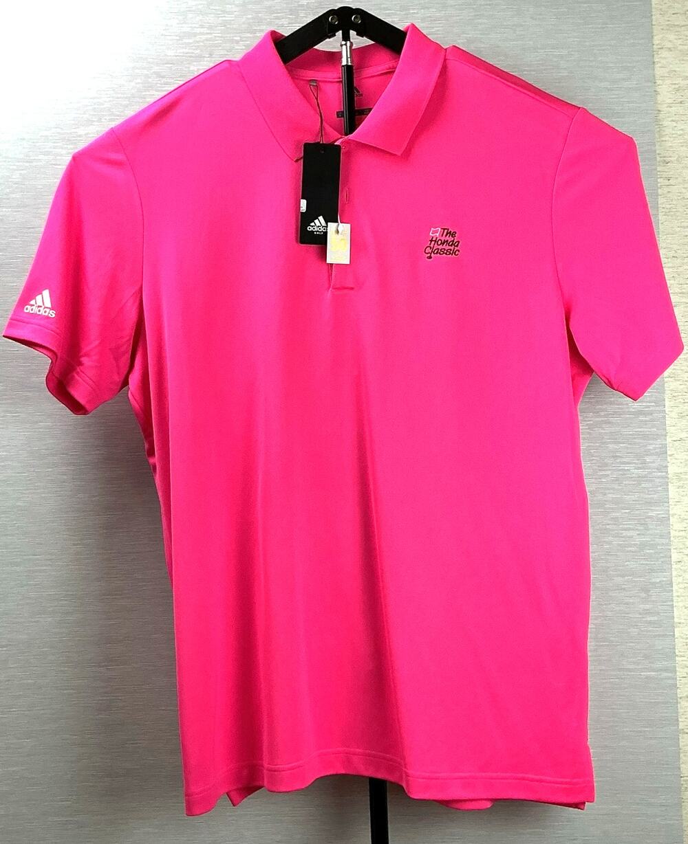 Adidas Honda Classic Golf Polo Shirt Mens XL NWT Hot Pink UPF 50 Tournament